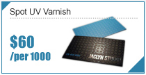 Spot UV Vamish Business Cards